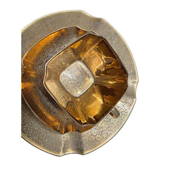 5 Arzberg Bavaria Tea Set Antique German Porcelain 24k Gold Platinum Medallion - Picture 9 of 10